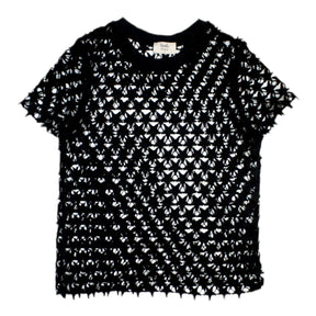 Hush Black Star Lace T-Shirt