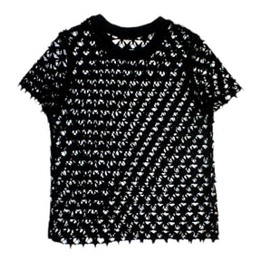 Hush Black Star Lace T-Shirt