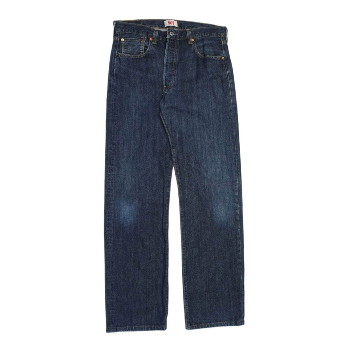 Levis 501 Straight Fit Blue Jeans