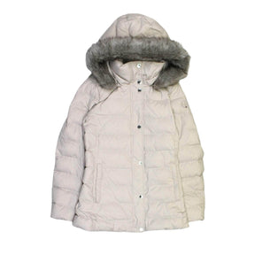 Tommy Hilfiger Cream Quilted Puffer Jacket