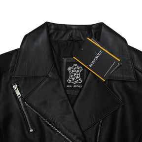 Blingsoul Black Leather Biker Jacket