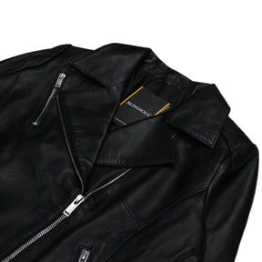 Blingsoul Black Leather Biker Jacket