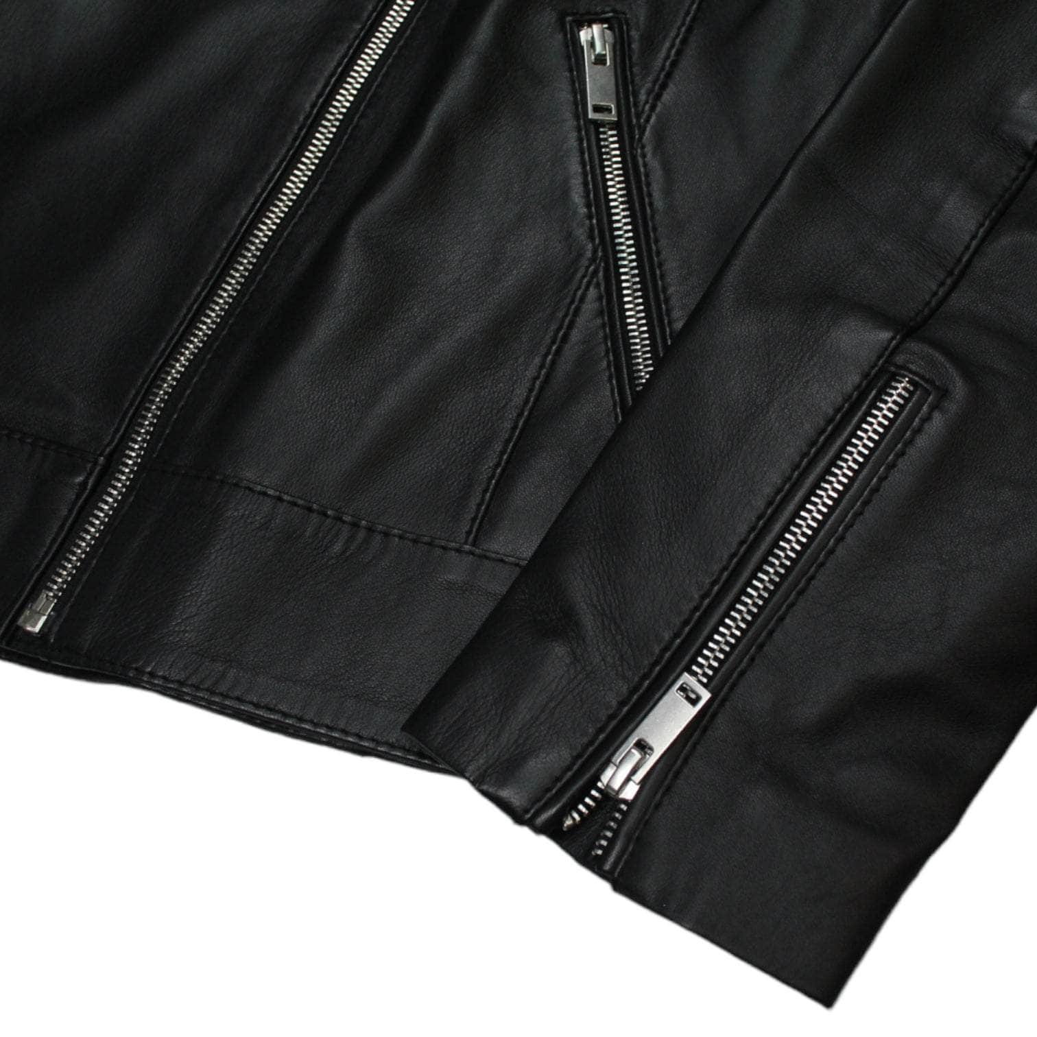 Blingsoul Black Leather Biker Jacket