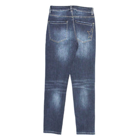 Hush Grade Wash Blue "Holly" Cropped Jeans