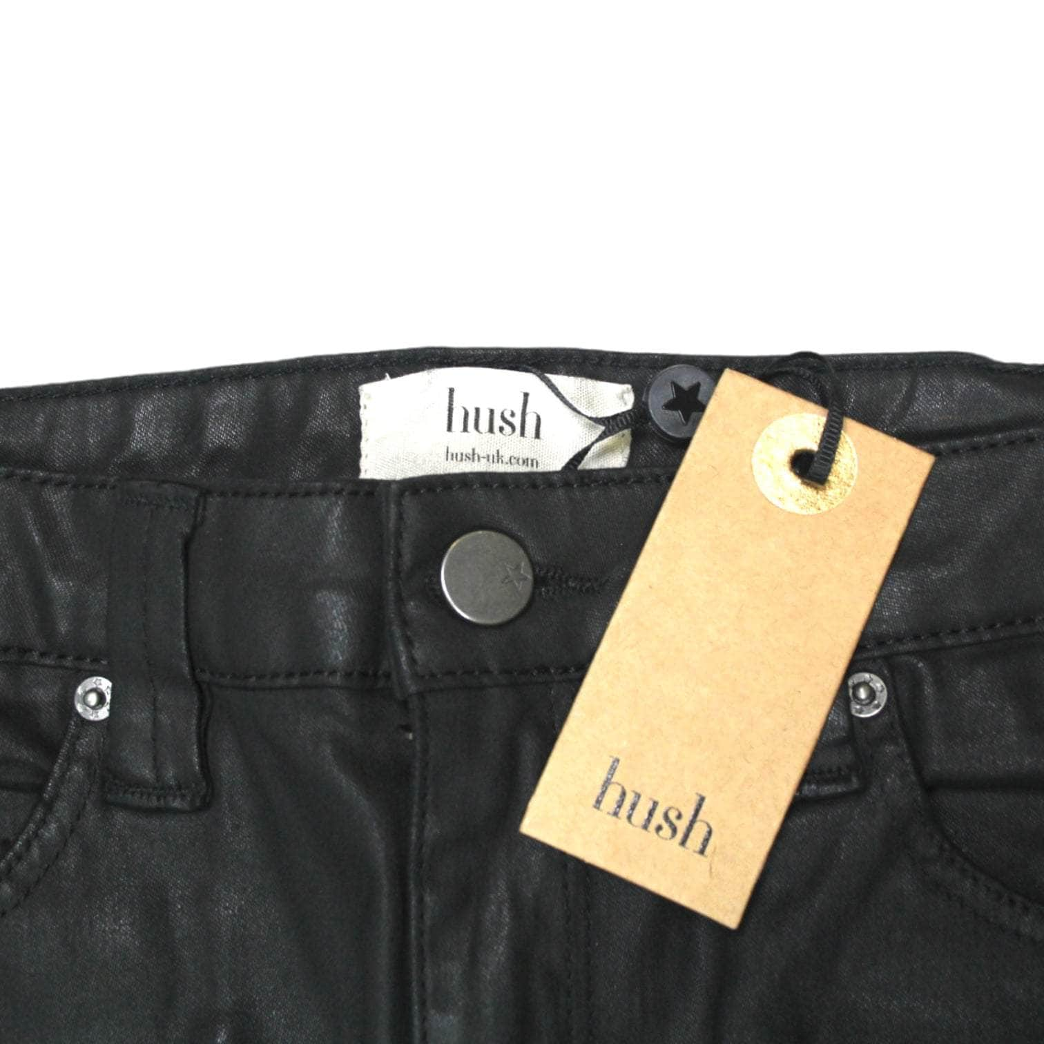 Hush Black Coated Skinny Jeans