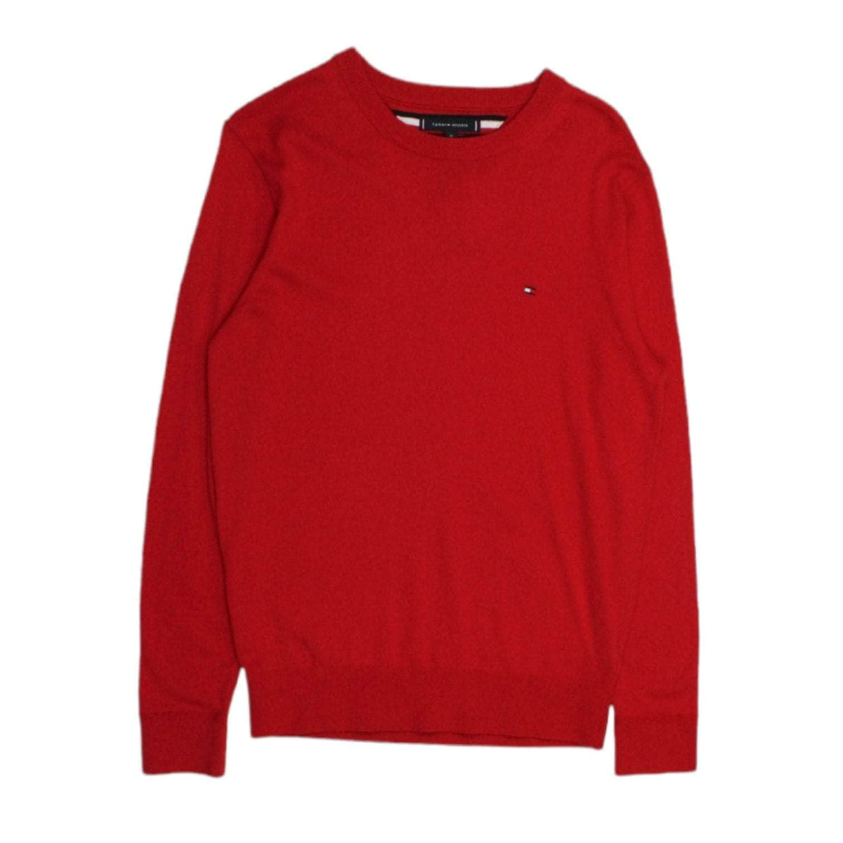 Tommy Hilfiger Red Crew Neck Jumper