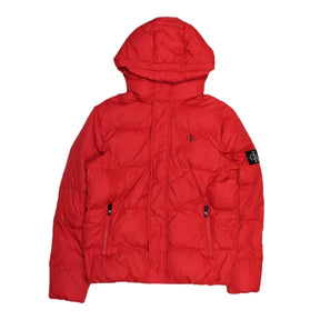 Calvin Klein Red Puffer Coat