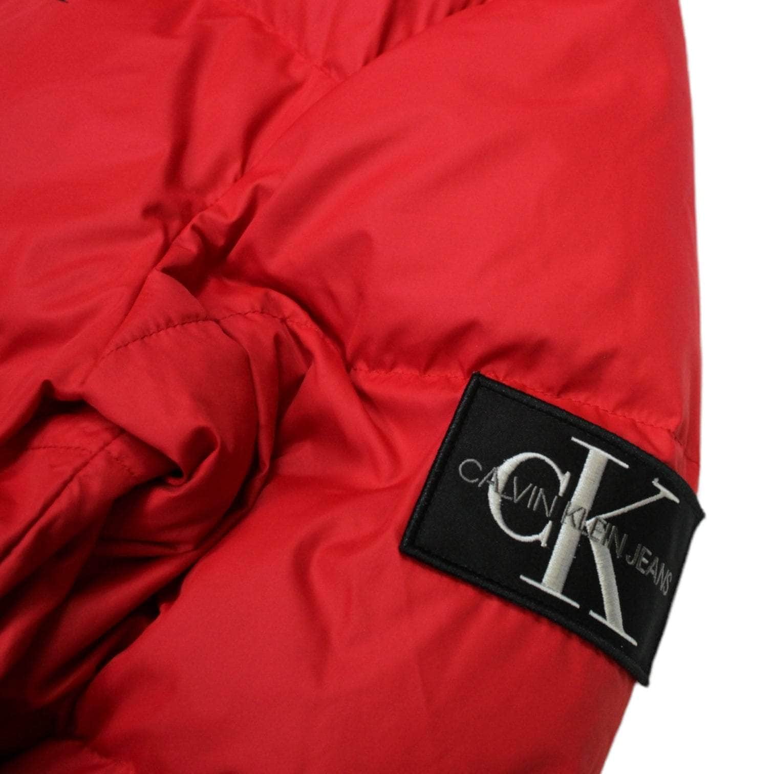 Calvin Klein Red Puffer Coat