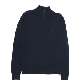 Tommy Hilfiger Navy Half Zip Jumper