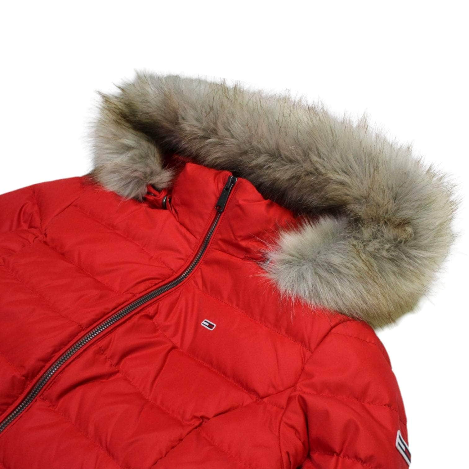 Calvin Klein Red Short Puffer Coat Shop from Crisis Online