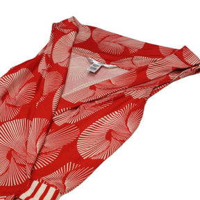 Diane Von Furstenberg Red Silk Wrap Dress
