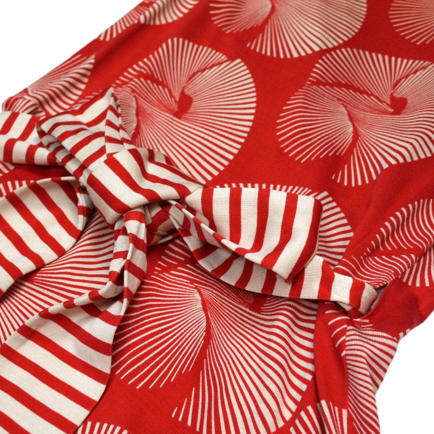 Diane Von Furstenberg Red Silk Wrap Dress