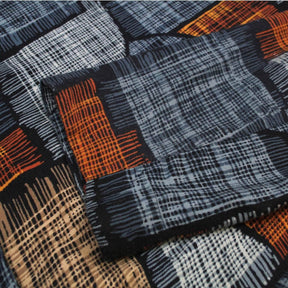 Seasalt Cornwall Blue & Orange Weave Print Dress