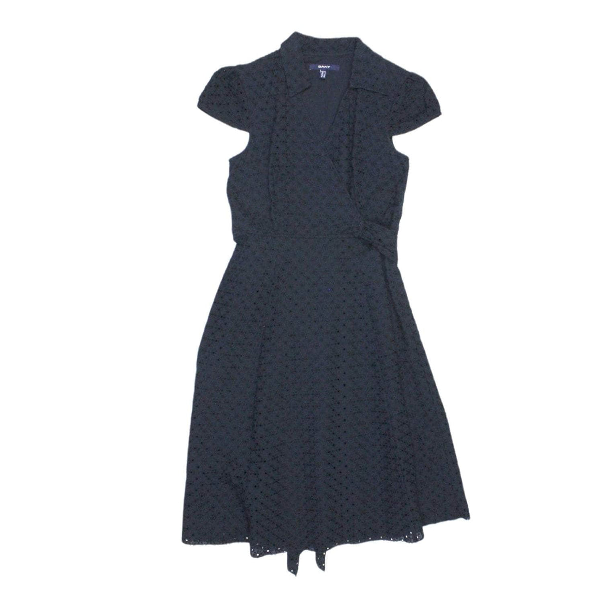 Gant Navy Broderie Anglais Midi Dress