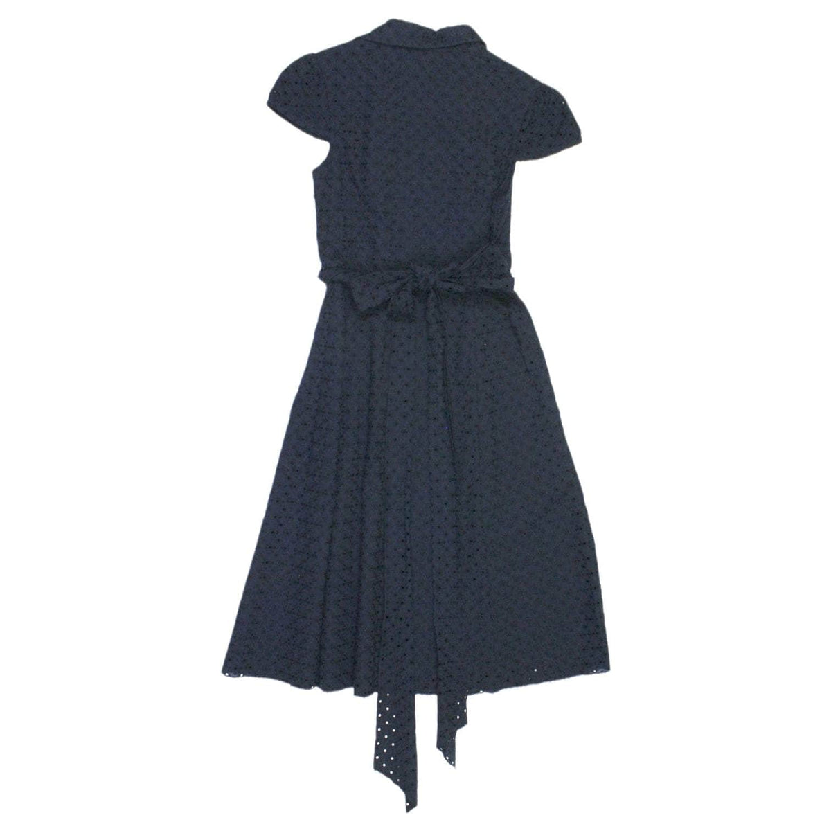 Gant Navy Broderie Anglais Midi Dress