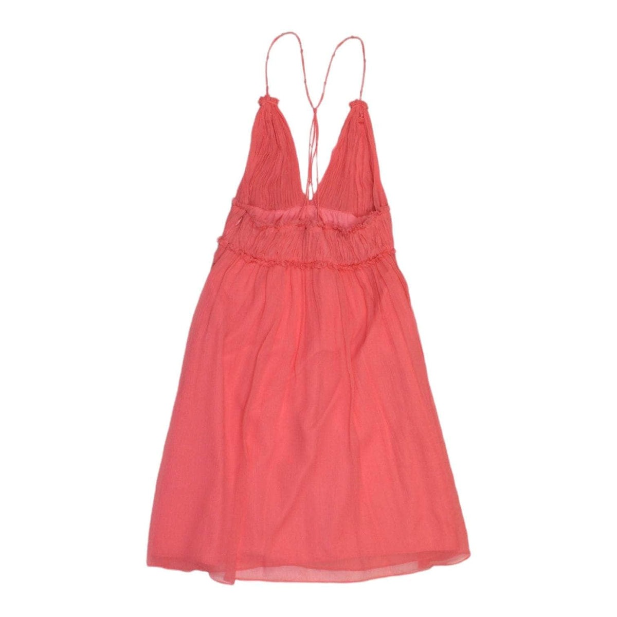 Hoss Coral Pleated Racer Back Dress