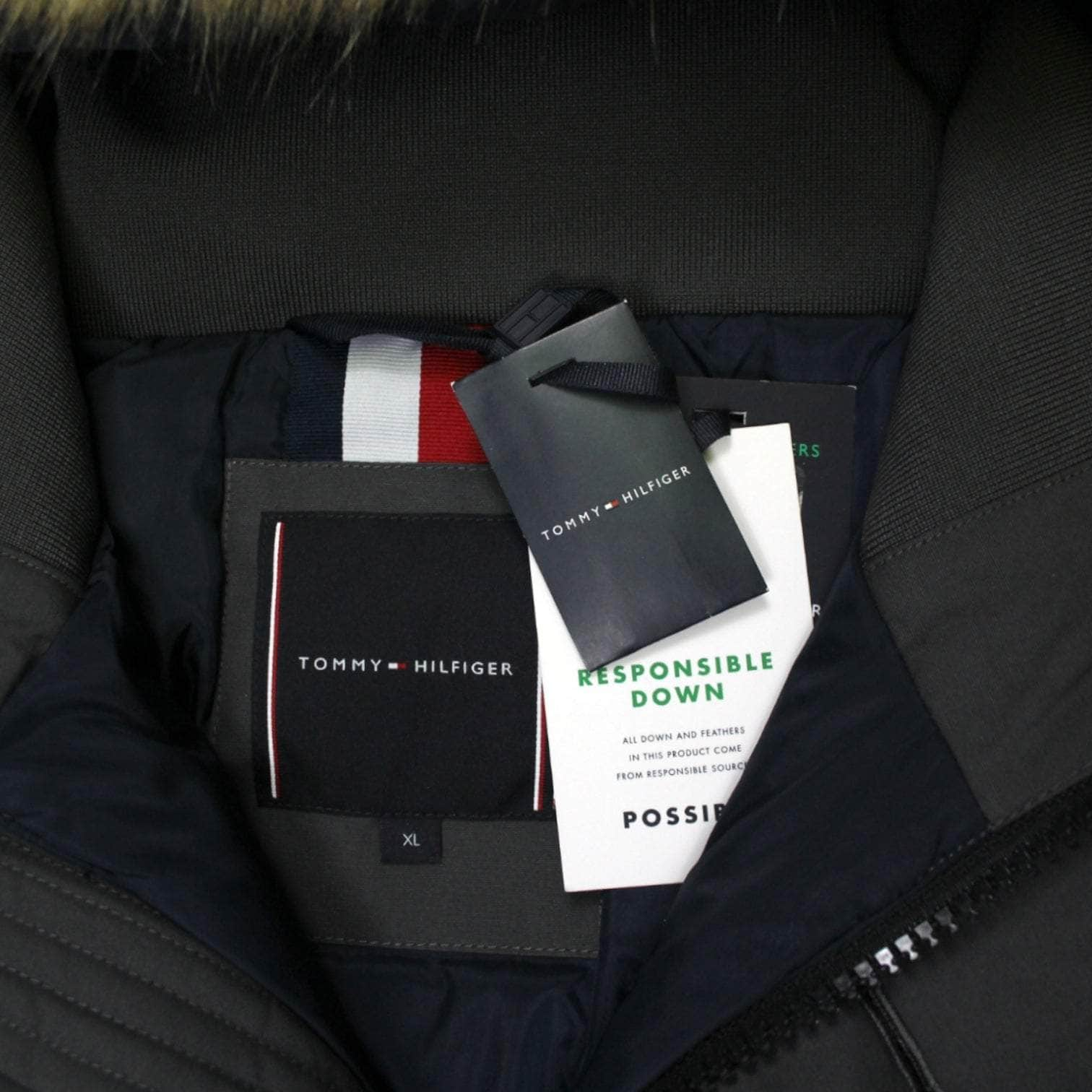 Tommy Hilfiger Grey Padded Parka