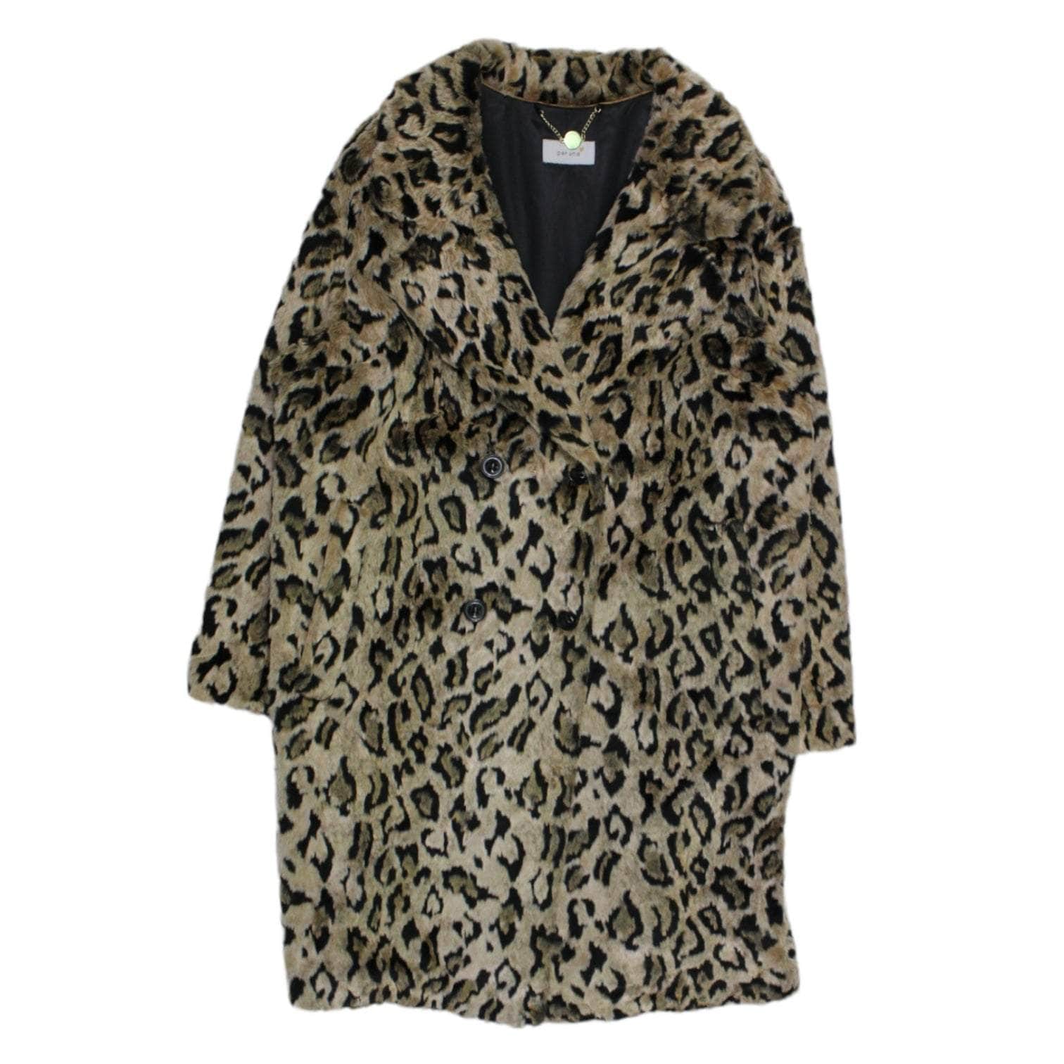 Per Una Cream Leopard Print Coat