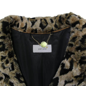 Per Una Cream Leopard Print Coat