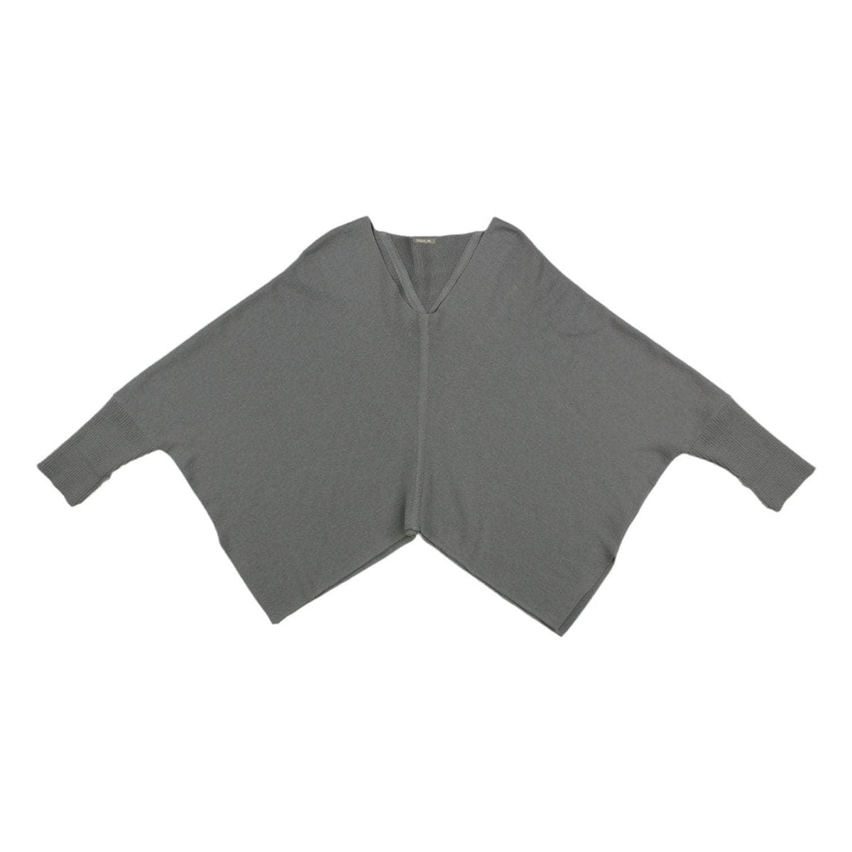 Oska Grey Batwing Poncho Jumper