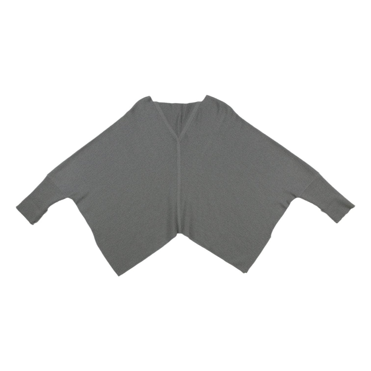 Oska Grey Batwing Poncho Jumper