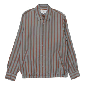 Wax London Grey Striped Blouson Jacket