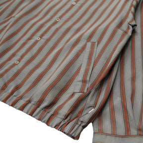 Wax London Grey Striped Blouson Jacket