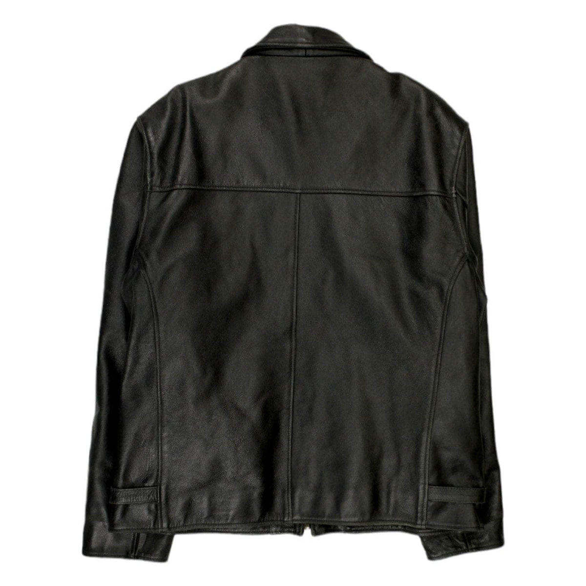 Vintage Ashy Black Leather Jacket