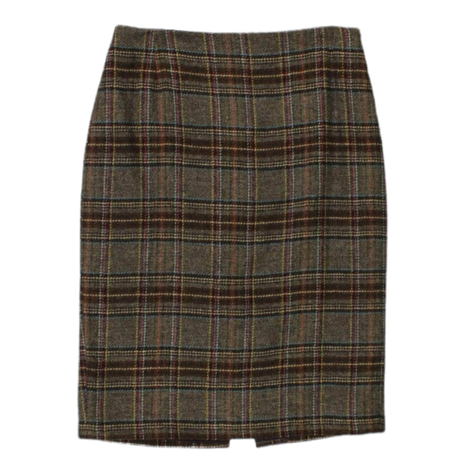 Boden Brown Tweed Pencil Skirt