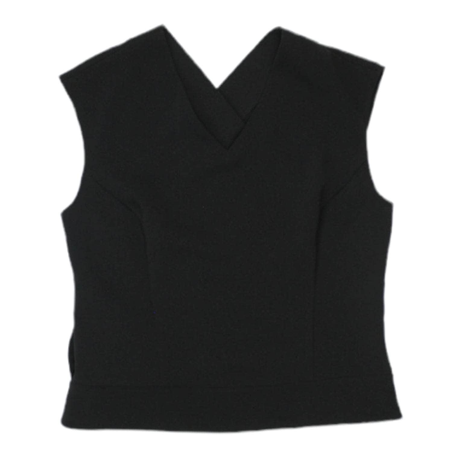 Jaeger Black V-neck Sleeveless Blouse