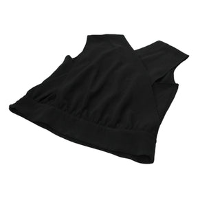 Jaeger Black V-neck Sleeveless Blouse