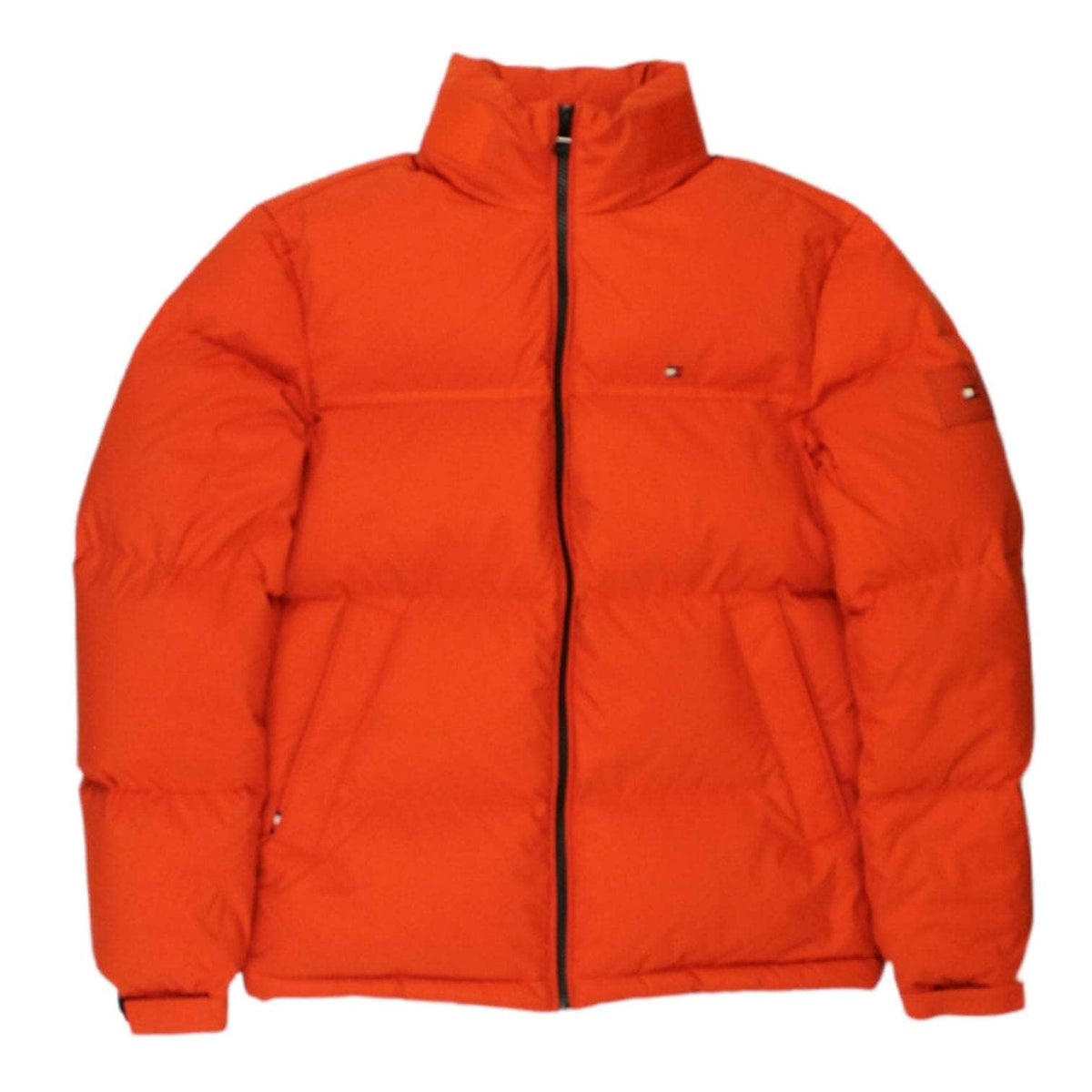 Tommy hilfiger orange coat on sale