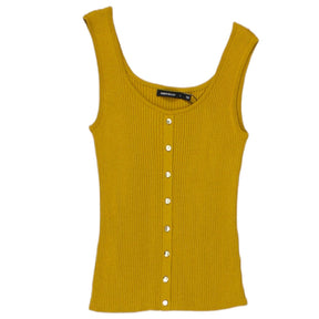 Karen Millen Mustard Skinny Rib Vest