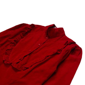 Vintage Monsoon Red Corduroy Dress