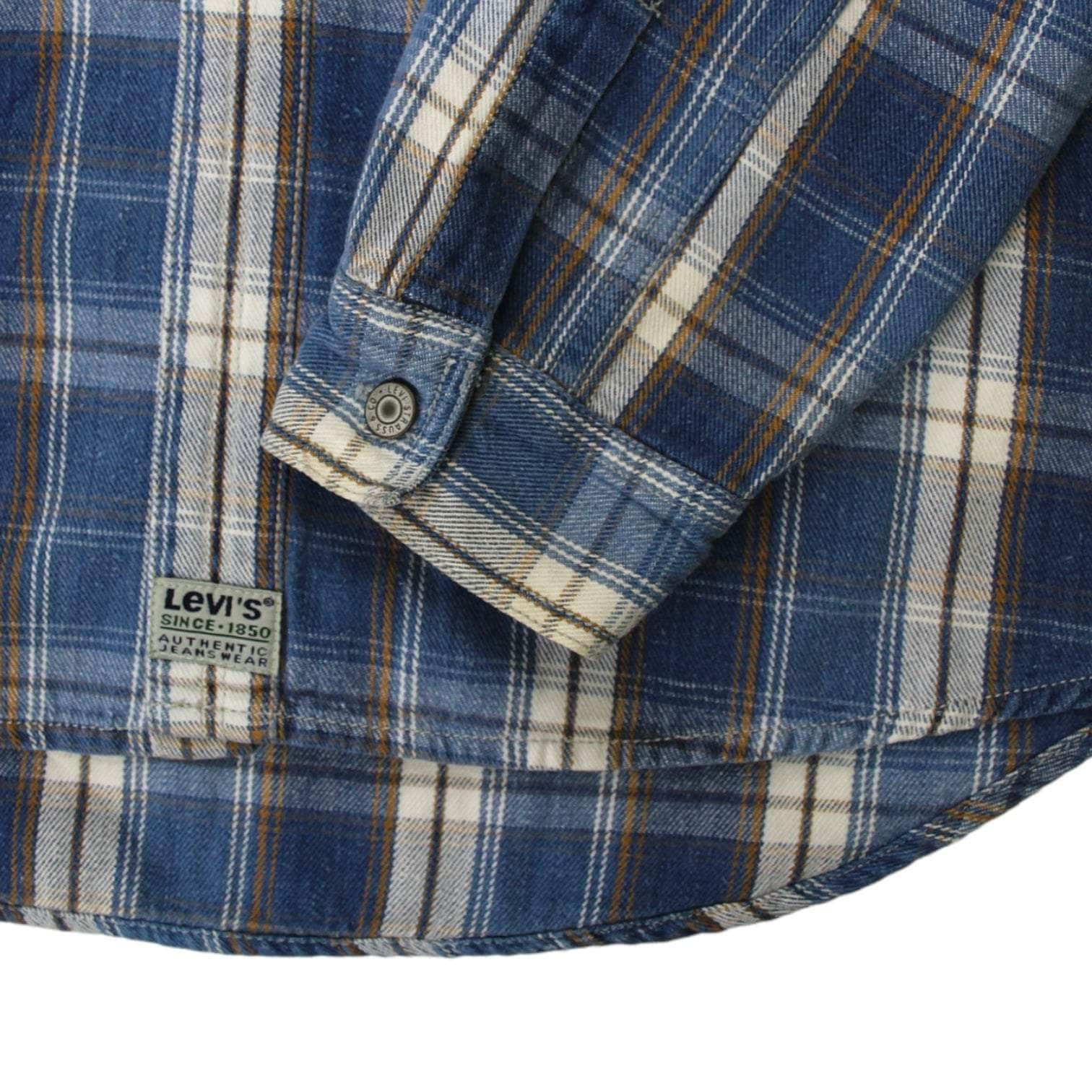 Vintage Levi's Blue Check Print Shirt