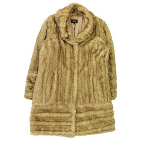 Per Una Brown & Cream Faux Fur Coat