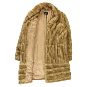 Per Una Brown & Cream Faux Fur Coat