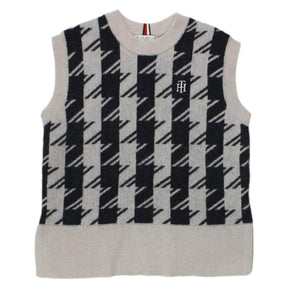 Tommy Hilfiger Grey Chequerboard Tank Top