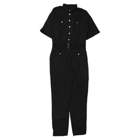 French Connection Black Cotton Jumpsuit