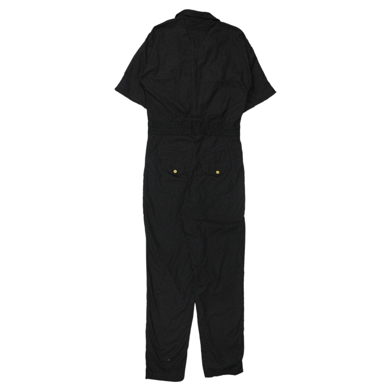 French Connection Black Cotton Jumpsuit