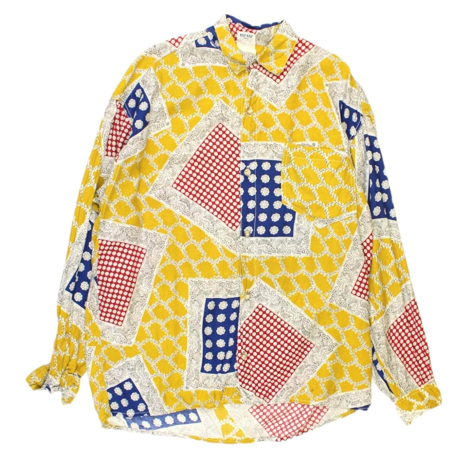 Naf Naf Mustard Scarf Style Shirt