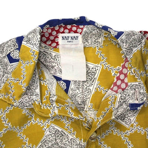 Naf Naf Mustard Scarf Style Shirt