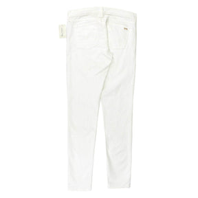 Juicy Couture White Irredescent Coated Jeans