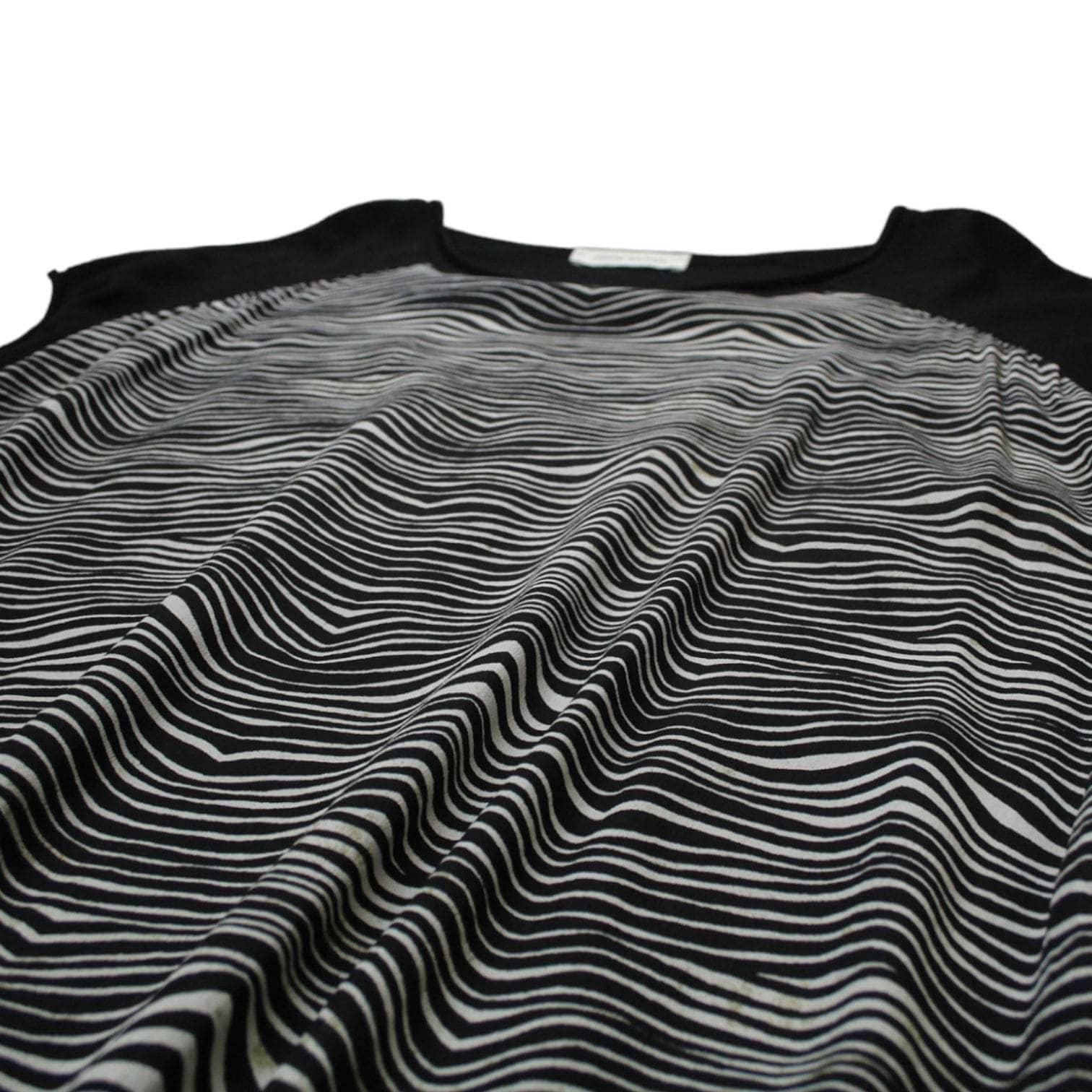 Pierre Balmain Black Zebra Print Knitwear