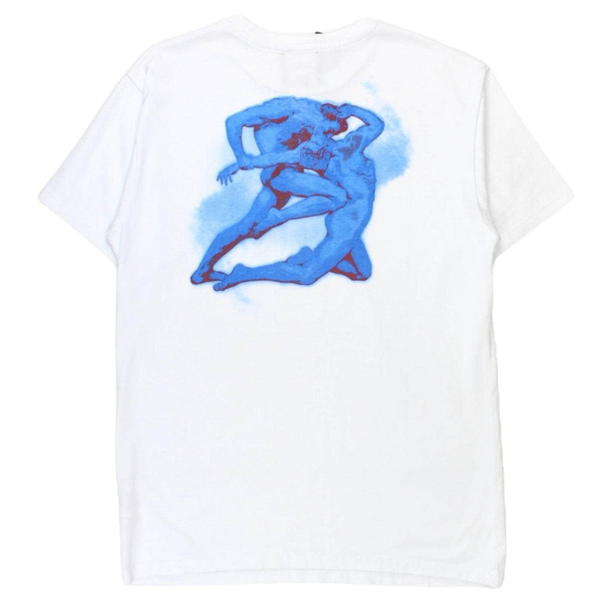 Boiler Room White Statue Lover Motif T-Shirt