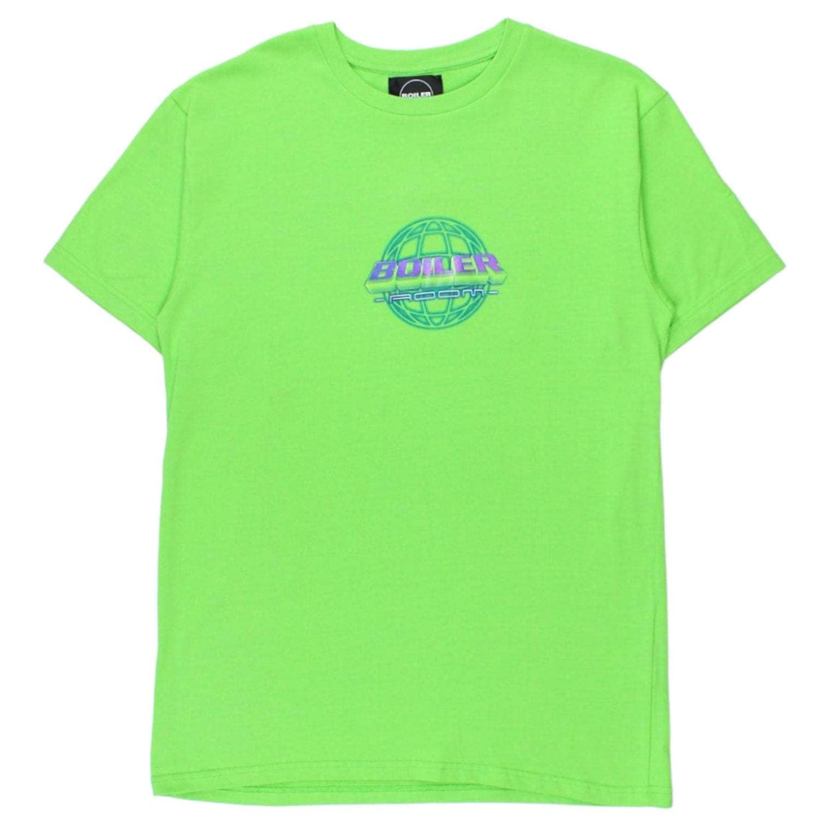 Boiler Room Lime Globe Logo T-Shirt