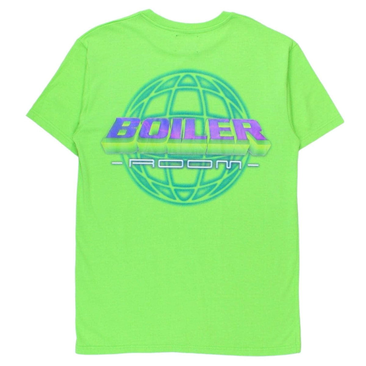 Boiler Room Lime Globe Logo T-Shirt