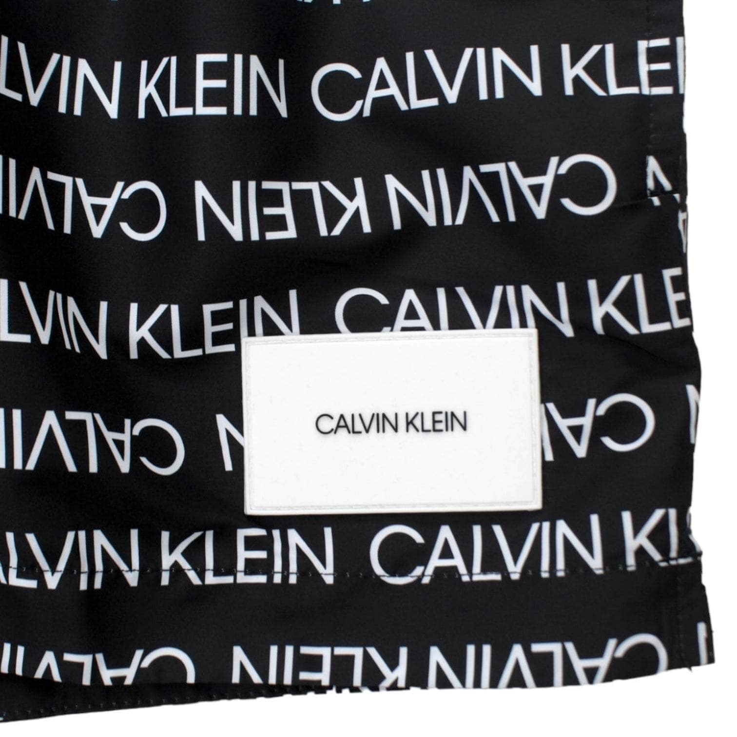 Calvin Klein Black & White Logo Swim Shorts