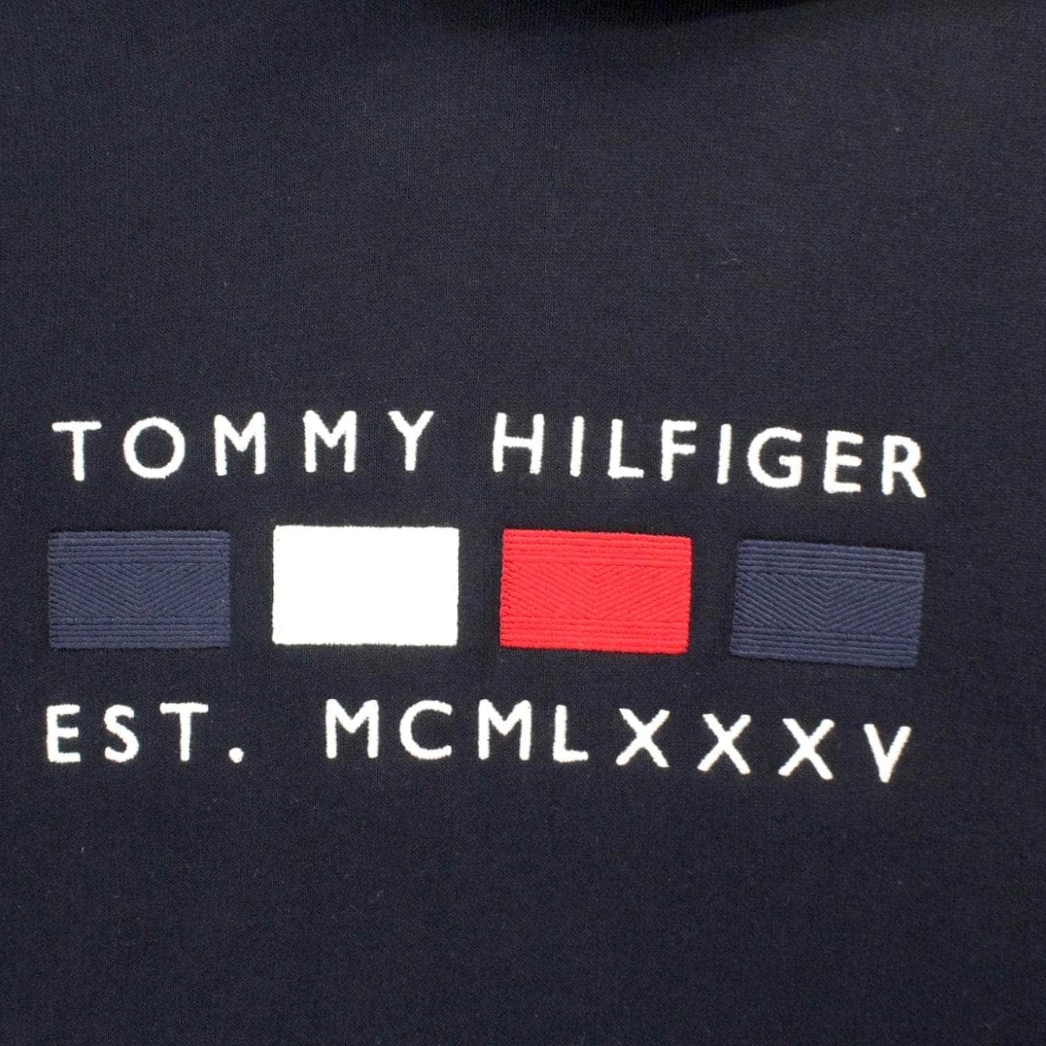 Tommy Hilfiger Navy Flag Logo Hoodie
