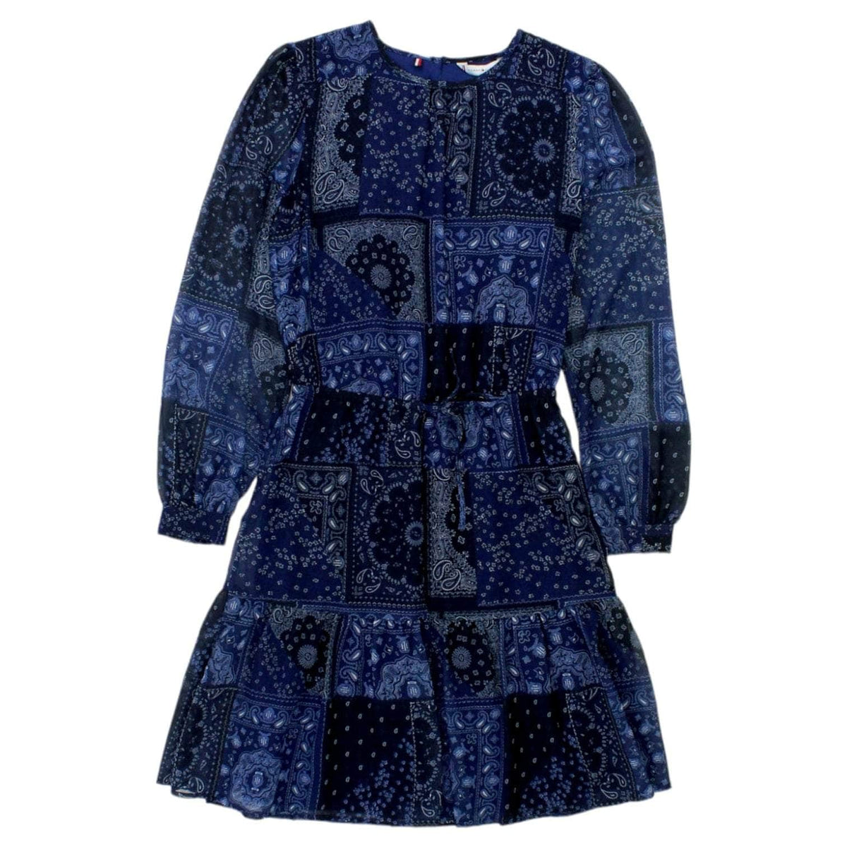 Tommy Hilfiger Blue Paisley Patchwork Dress